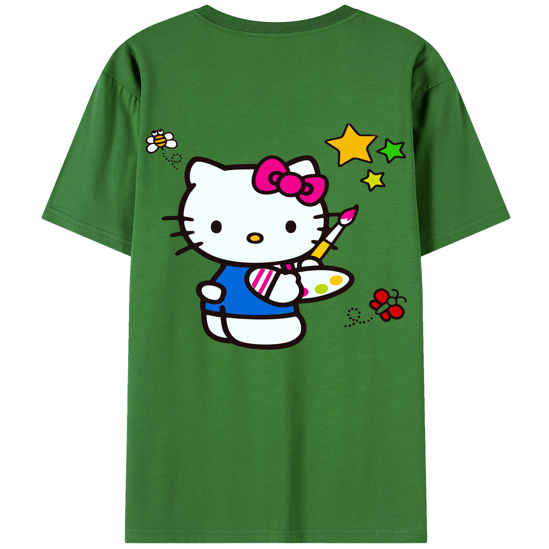 （画像用） Hello Kitty ハローキティ レディース半袖Tシャツ(バックプリント)
